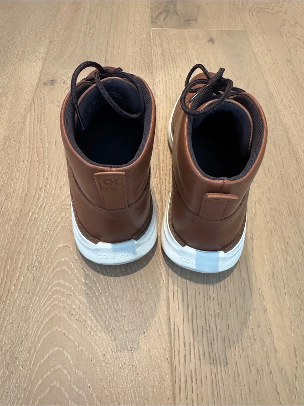Cole Haan Men's Brown Leather Chukka Boots - Comfortable Casual Style